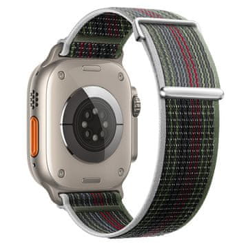 BStrap Velcro Nylon remen za Apple Watch 42/44/45mm, midnight