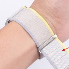 BStrap Velcro Nylon remen za Apple Watch 38/40/41mm, yellow beige