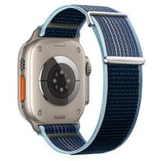 BStrap Velcro Nylon remen za Apple Watch 38/40/41mm, storm blue