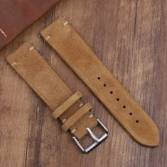 BStrap Suede Leather remen za Garmin Venu 2, brown