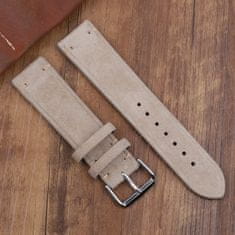 BStrap Suede Leather remen za Xiaomi Amazfit Stratos 2/2S/3, beige