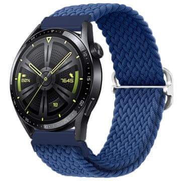 BStrap Elastic Nylon remen za Huawei Watch GT/GT2 46mm, cold blue