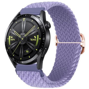 BStrap Elastic Nylon remen za Garmin Vivoactive 4, lavender