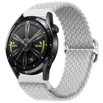 BStrap Elastic Nylon remen za Huawei Watch GT2 Pro, pearl white
