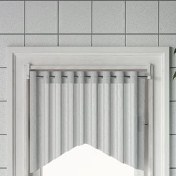 Vidaxl Karniše za zavjese, 2 kom, bijele i srebrne, 60-105 cm, aluminijske