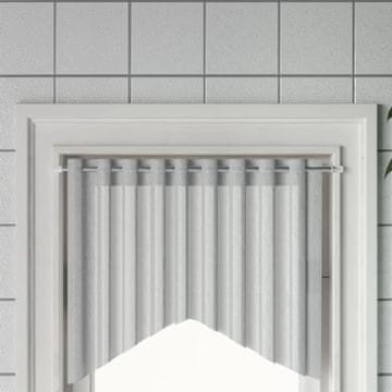 Vidaxl Karniše za zavjese, 2 kom, bijele i srebrne, 40-60 cm, aluminijske