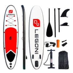 Wave sup, 320 cm, bijelo-crveni
