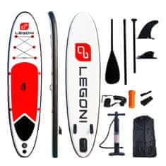 Legoni Wave sup, 320 cm, bijelo-crveni