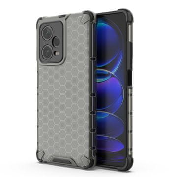 HURTEL Oklopna hibridna maskica za Xiaomi Redmi Note 12 Pro+ Honeycomb crna