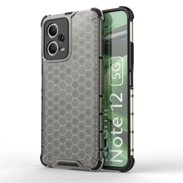 HURTEL Oklopna hibridna maska za Xiaomi Redmi Note 12 5G / Poco X5 5G saćasta crna