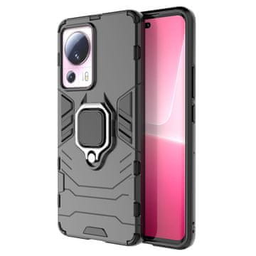 HURTEL Oklopna futrola za Xiaomi 13 Lite magnetski držač Ring Armor crna