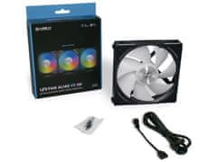 Lian Li Uni Fan AL140 V2 ventilator kućišta, RGB, PWM, 140 mm, crni (14ALV21B)