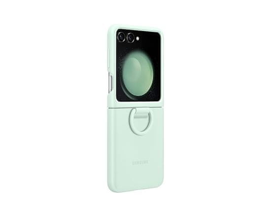 Samsung Galaxy Z Flip 5 maska, silikonska, s prstenom, menta (EF-PF731TMEGWW)