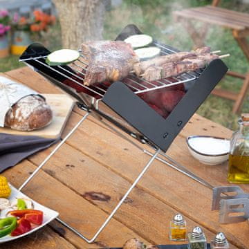 InnovaGoods Mini prijenosni sklopivi roštilj na ugljen Foldecue