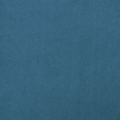 Vidaxl Dječja fotelja plava 70x45x26 cm baršunasta