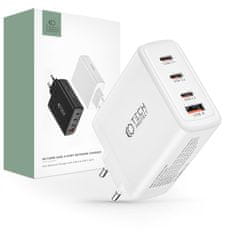 Tech-protect GaN punjač USB / 3x USB-C 100W PD QC, bijela