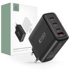 Tech-protect GaN punjač USB / 3x USB-C 100W PD QC, crno