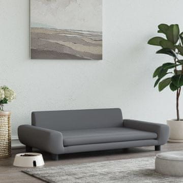 Vidaxl Krevet za pse, tamno siv, 100x54x33 cm, baršun