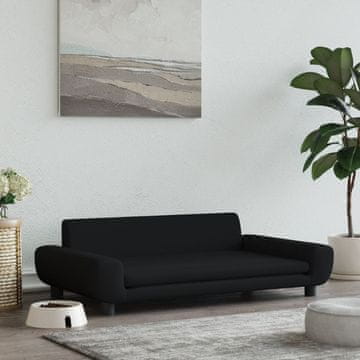 Vidaxl Krevet za pse, crni, 100x54x33 cm, baršun