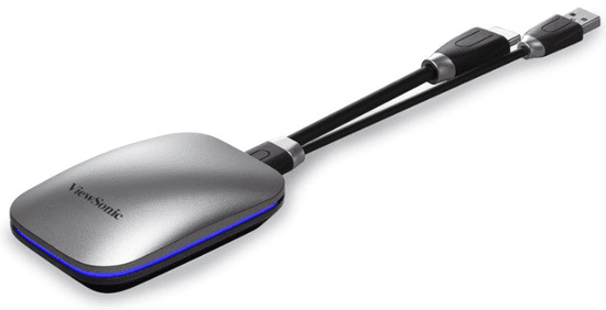 Viewsonic adapter za dijeljenje zaslona, ​​USB, HDMI, bežični, srebrno/crna (VB-WPS-003)