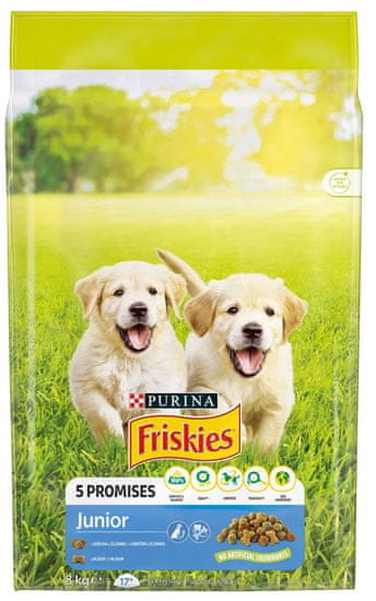 Friskies JUNIOR pas, piletina, 8 kg