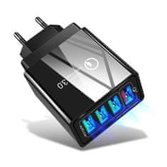 MG BK376 punjač 4x USB 48W QC, crno