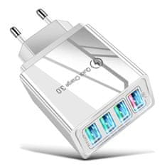MG BK376 punjač 4x USB 48W QC, bijela