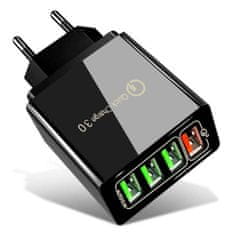 MG BK376 punjač 4x USB 48W QC, crno