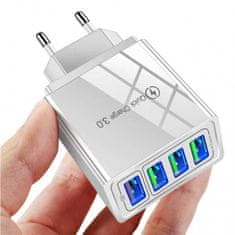 MG BK376 punjač 4x USB 48W QC, bijela