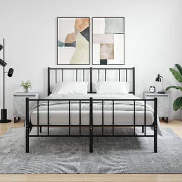 Vidaxl Noćni ormarići, set od 2, betonsko siva, 40x30x50 cm