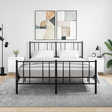 Vidaxl Noćni ormarići, set od 2, bijeli, 40x30x50 cm, materijal na bazi drva