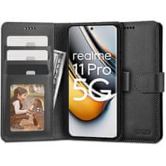 Tech-protect Wallet preklopna maska za Realme 11 Pro 5G / 11 Pro Plus 5G, crno