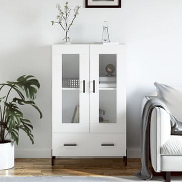 Vidaxl Visoki ormarić bijeli 69,5 x 31 x 115 cm materijal na bazi drveta