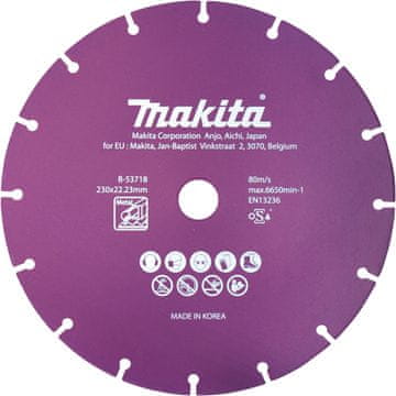 Makita B-53693 dijamantna ploča za rezanje Vacuum Brazed, 125x1.3x22.23 mm