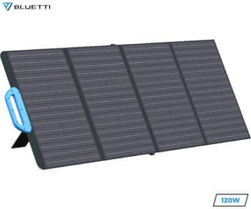 BLUETTI PV120 solarni panel, 120W, 23,4%, sklopivi, prijenosni, stalak, vodootporan, ručka