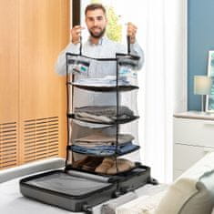 InnovaGoods Sklopiva Prijenosna Polica za Organiziranje Prtljage Sleekbag 