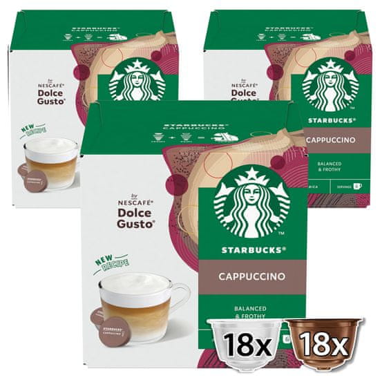 Starbucks Cappuccino by Nescafé® Dolce Gusto® 12 kapsula 120 g 3 paketa