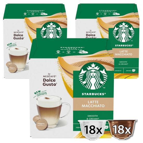 Starbucks by Nescafé Dolce Gusto Latte Macchiato (36 kapsula / 18 napitaka)