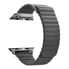 BStrap Leather Loop remen za Apple Watch 42/44/45mm, Gray
