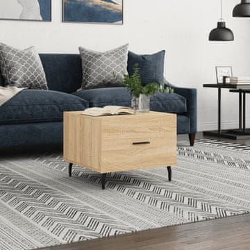 Vidaxl Klub stolić, hrast sonoma, 50x50x40 cm, materijal na bazi drva