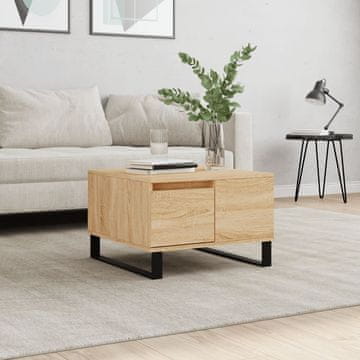 Vidaxl Klub stolić, hrast Sonoma 55x55x36,5 cm, materijal na bazi drva