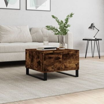 Vidaxl Klub stolić dimljeni hrast 55x55x36,5 cm