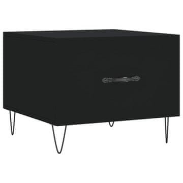 Vidaxl Stolić za kavu crni 50 x 50 x 40 cm od konstruiranog drva