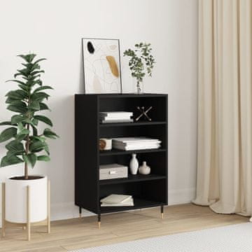 Vidaxl Ormarić, crni, 57x35x90 cm, materijal na bazi drva