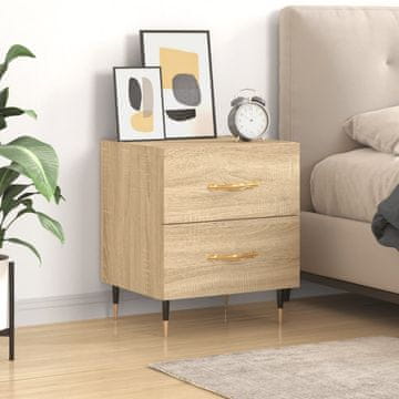 Vidaxl Noćni ormarić Sonoma hrast 40x35x47,5 cm Materijal na bazi drva