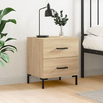 Vidaxl Noćni ormarić Sonoma hrast 40x35x47,5 cm Materijal na bazi drva