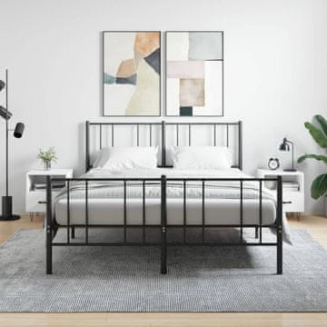 Vidaxl Noćni ormarići, set od 2, bijeli, 40x35x47,5 cm