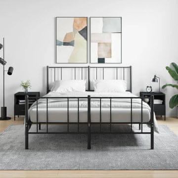 Vidaxl Noćni ormarići, set od 2, crni, 40x35x47,5 cm