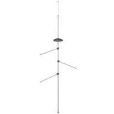 Vidaxl Držač za ručnike 47 x 280 cm aluminijski