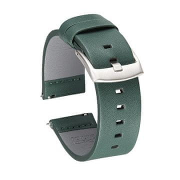 BStrap Fine Leather remen za Garmin Venu 2 Plus, green